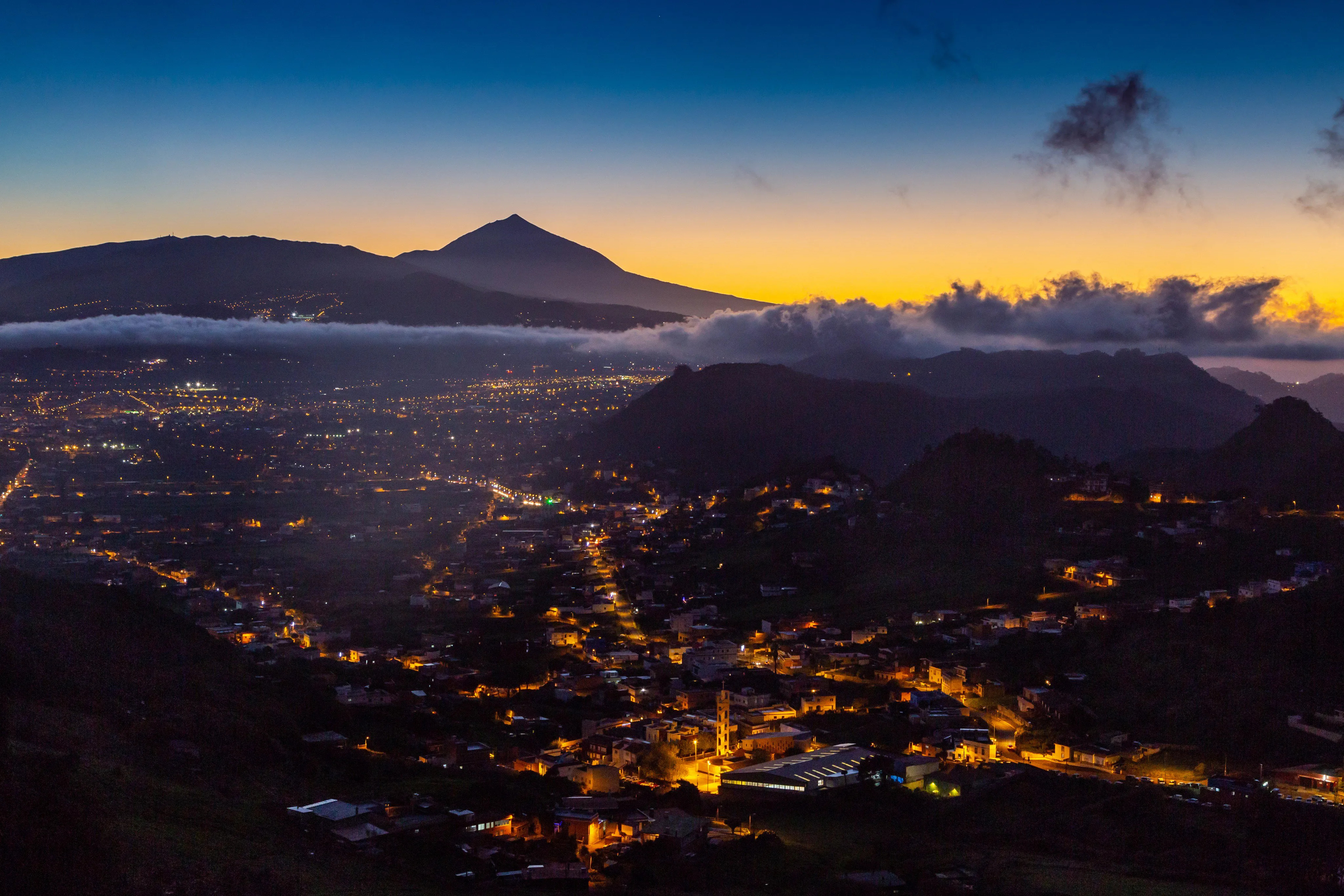 Mirador de Jardina al atardecer